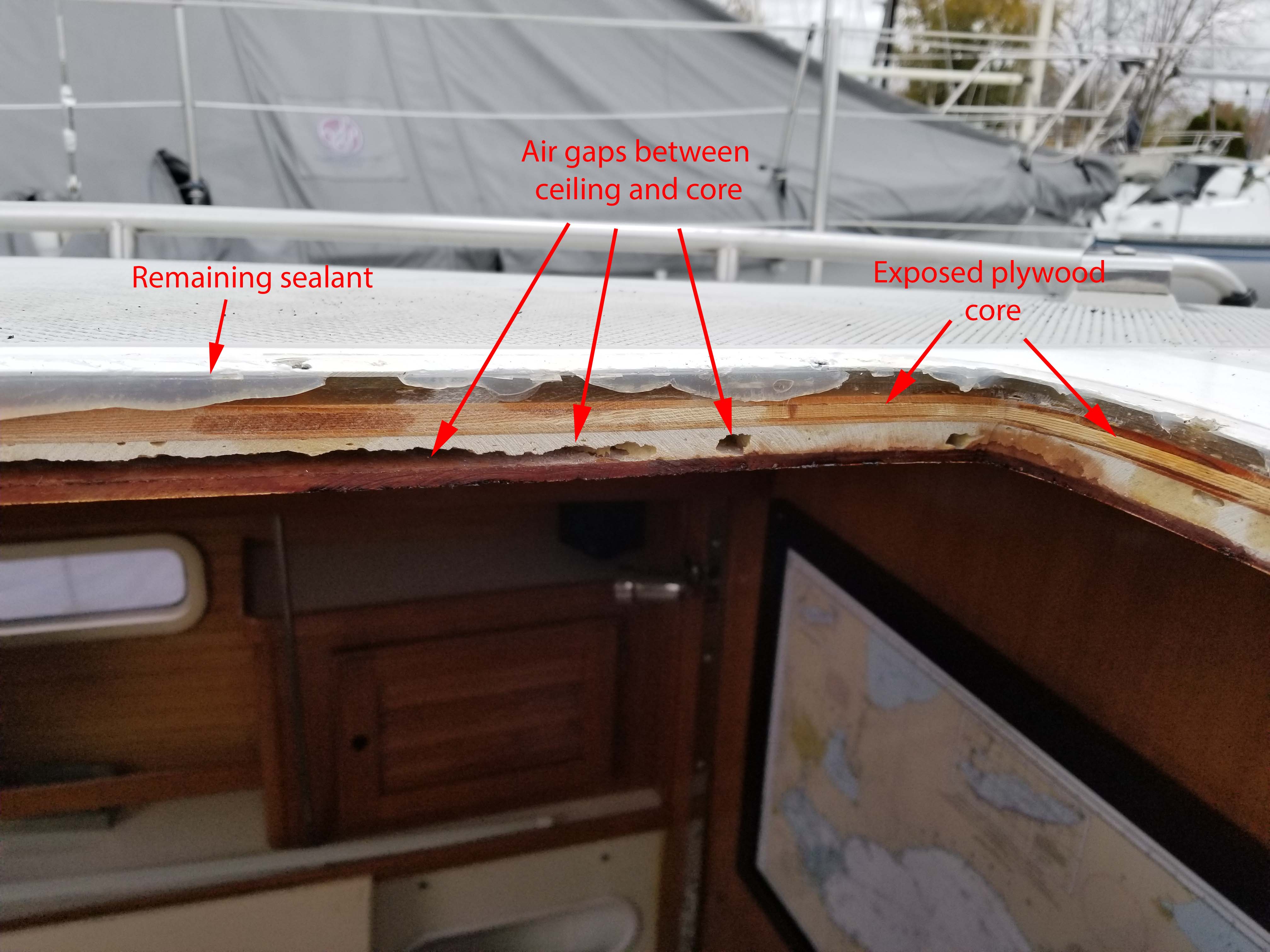 Resealing Head Hatch Catalina 36/375 International Association